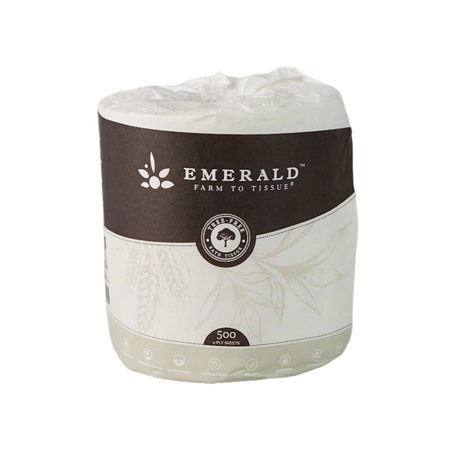 Wrapped Tree-Free Compostable 2-Ply Toilet Paper