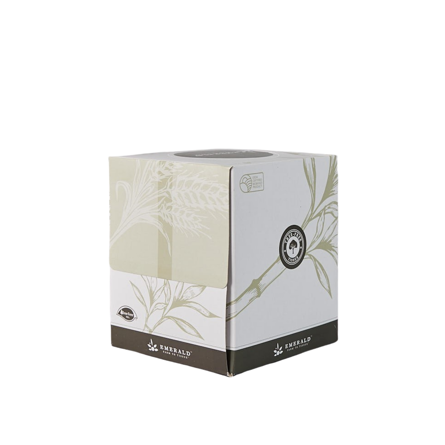 Tree-Free Compostable 2-Ply Facial Box Tissue