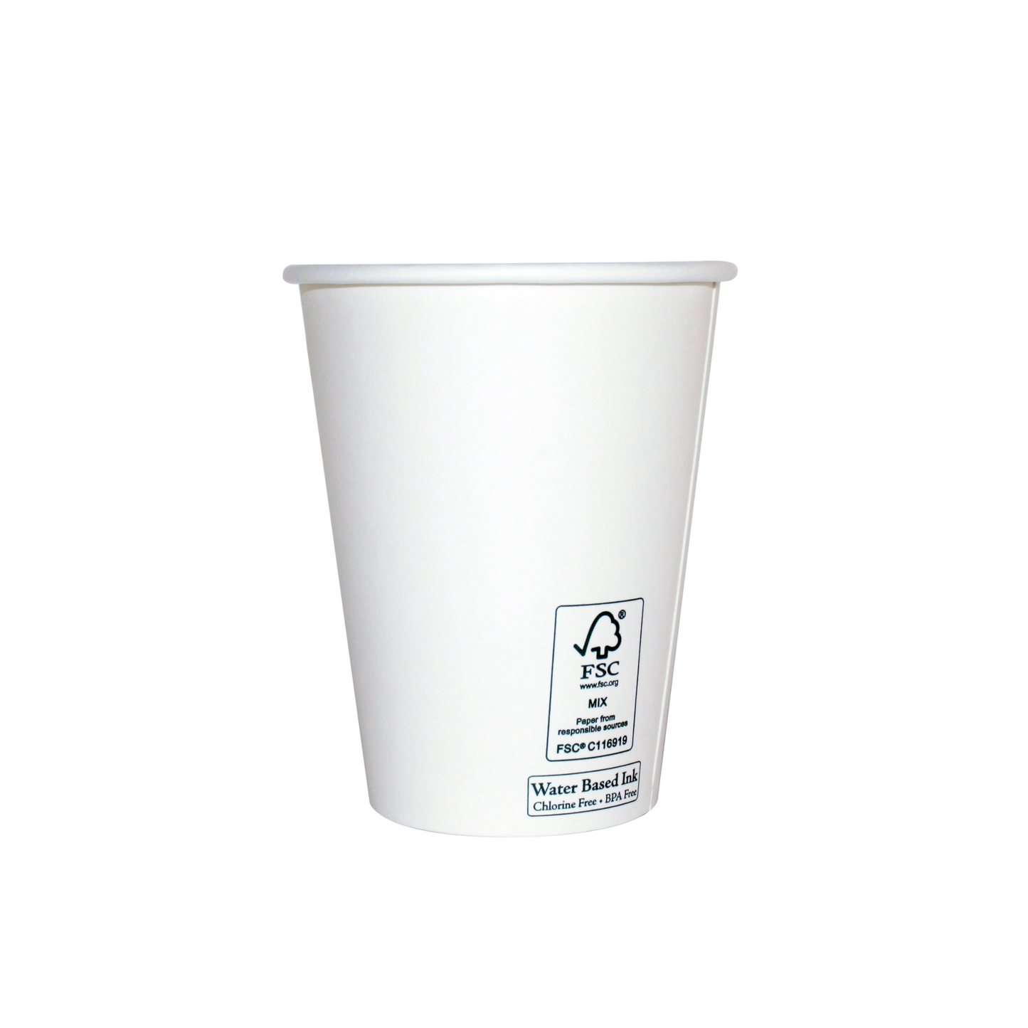 12 oz FSC White Hot Cups