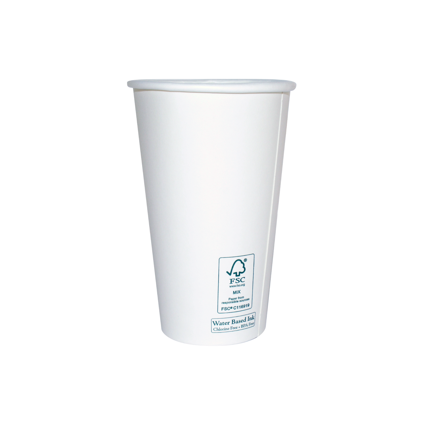 16 oz FSC White Hot Cups