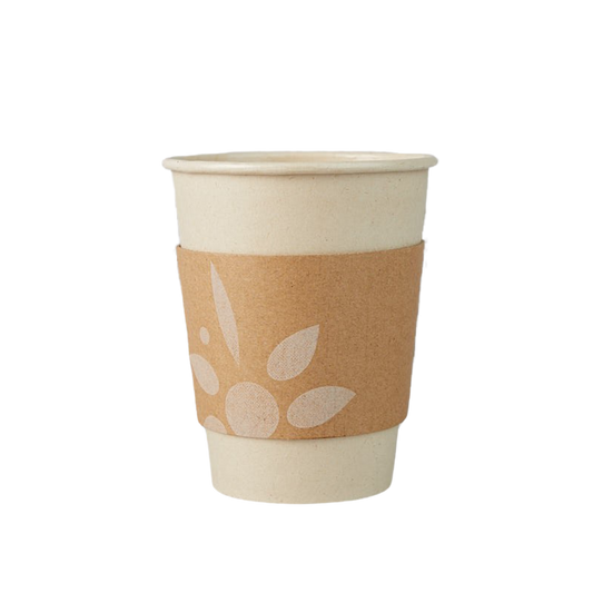 Compostable Recycled Kraft Hot Cup Sleeve