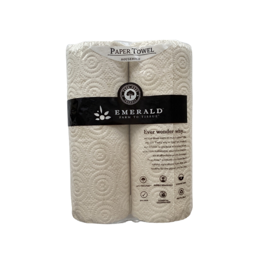 Tree-Free Compostable Paper Towels 2 Pack