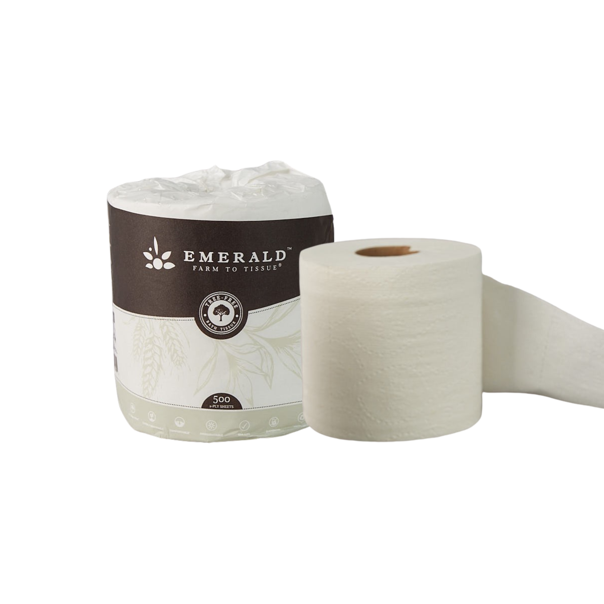 Compostable Tissue Paper Tree-Free Compostable 2-Ply Toilet Paper – Emerald Ecovations