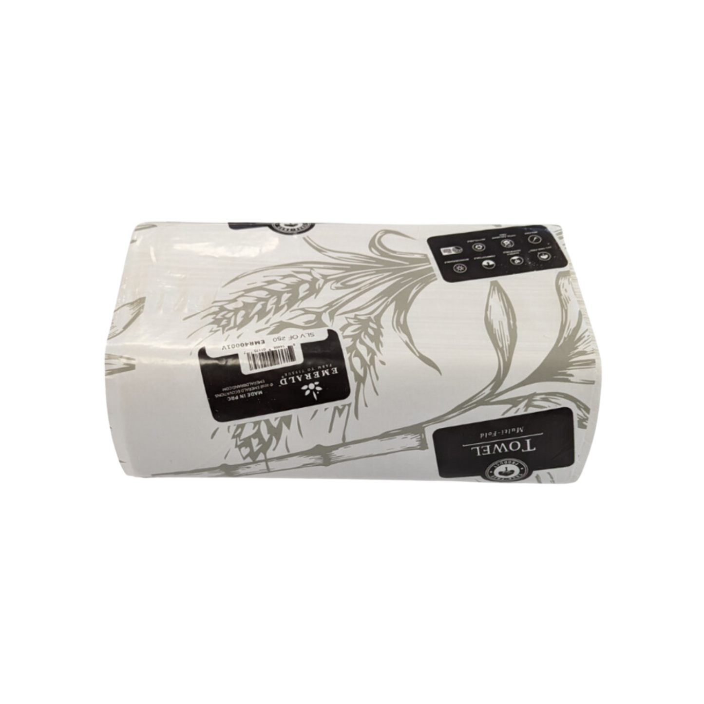 Tree-Free Compostable 1-Ply Multifold Towels