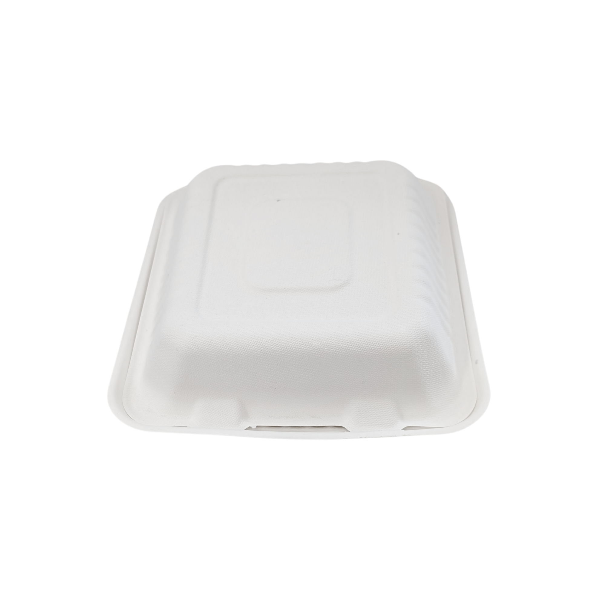 8"x 8"x3" Closed Compostable Clamshell Container